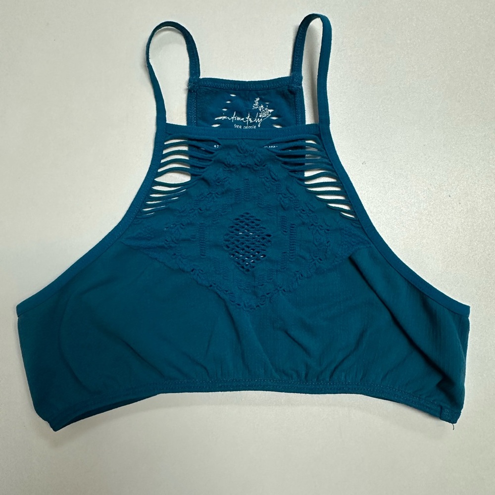 Free People Turquoise Lace Bralette